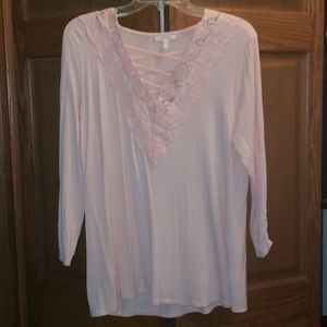 Sz Large Light Pink Maurices shirt